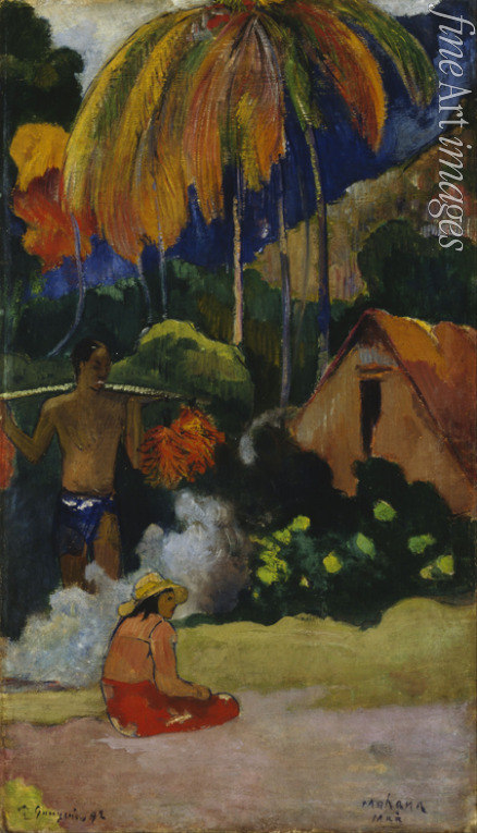 Gauguin Paul Eugéne Henri - Mahana Maà (Landscape in Tahiti)