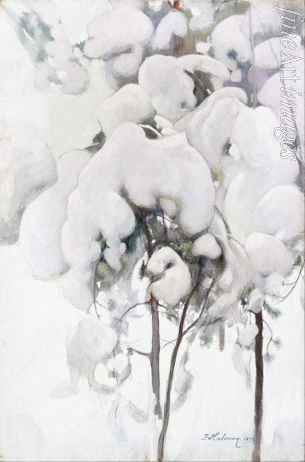 Halonen Pekka - Snow-Covered Pine Saplings