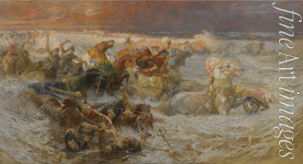 Bridgman Frederick Arthur - Pharaoh's Army Engulfed by the Red Sea