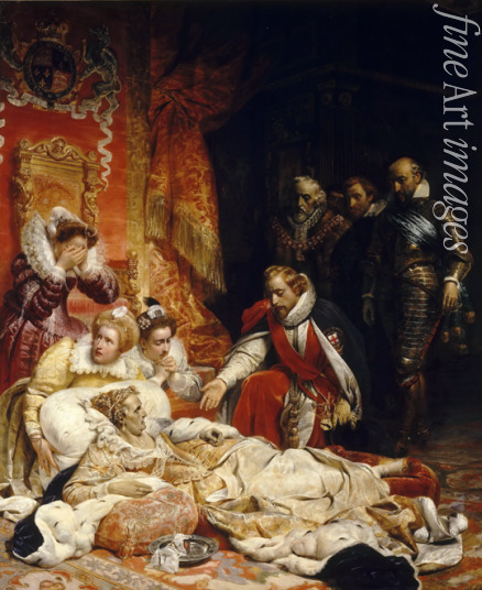 Delaroche Paul Hippolyte - The Death of Elizabeth I, Queen of England
