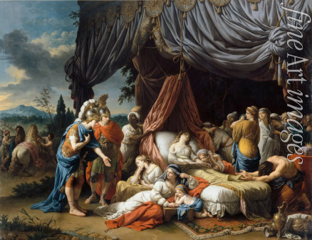 Lagrenée Louis-Jean-François - Der Tod der Frau des Darius (Alexander und Hephaistion am Sterbebett der Stateira I.)