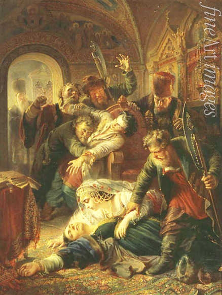 Makowski Konstantin Jegorowitsch - Die Ermordung des Zaren Fjodor II. Borissowitsch Godunow