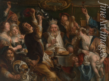 Jordaens Jacob - The King Drinks