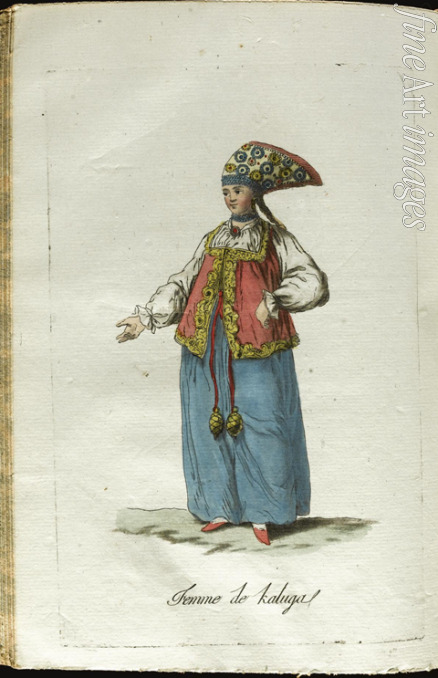 Grasset de Saint-Sauveur Jacques - Mädchen von Kaluga in festlicher Kleidung