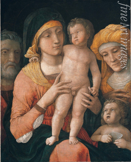 Mantegna Andrea - Madonna und Kind mit heiligen Josef, Elisabeth und Johannesknaben