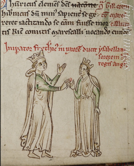 Paris Matthew - The wedding of Frederick II and Isabella of England (From the Historia Anglorum, Chronica majora)