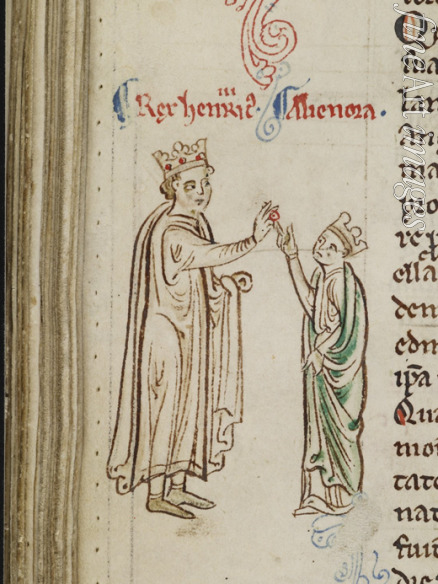 Paris Matthew - Marriage of Henry III and Eleanor of Provence (From the Historia Anglorum, Chronica majora)