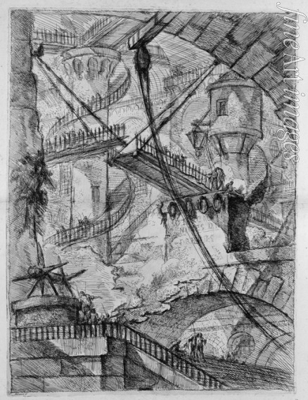 Piranesi Giovanni Battista - The Drawbridge. From the series The Imaginary Prisons (Le Carceri d'Invenzione)