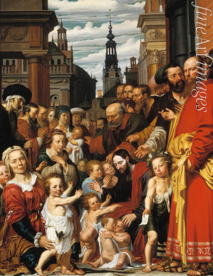 Valckert Werner Jacobsz. van den - Christ Blessing the Children (Let the little children come to me)