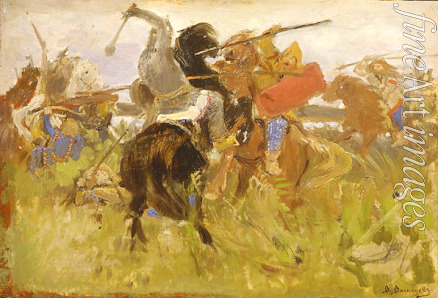 Vasnetsov Viktor Mikhaylovich - Battle between the Scythians and the Slavs