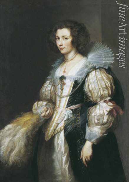 Dyck Sir Anthonis van - Porträt der Maria de Tassis (1611-1638)