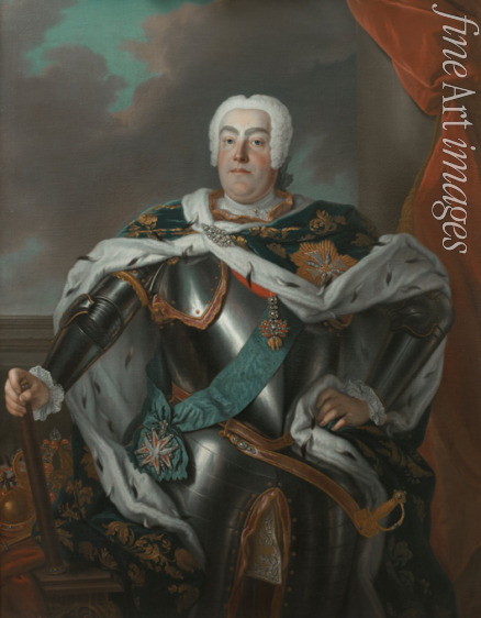Silvestre Louis de - Portrait of the King Augustus III of Poland (1696-1763), Elector of Saxony