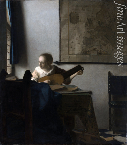 Vermeer Jan (Johannes) - Lautenspielerin am Fenster
