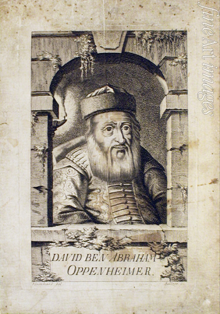 Balzer Johann - Portrait of David Oppenheim (1664-1736), chief rabbi of Prague