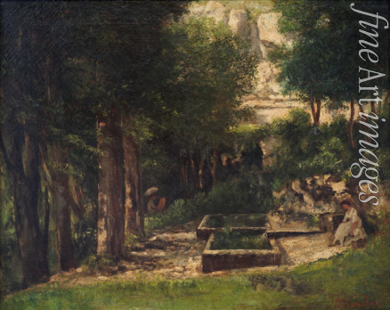 Courbet Gustave - Der Frühling in Fouras (Der Maler und sein Modell)