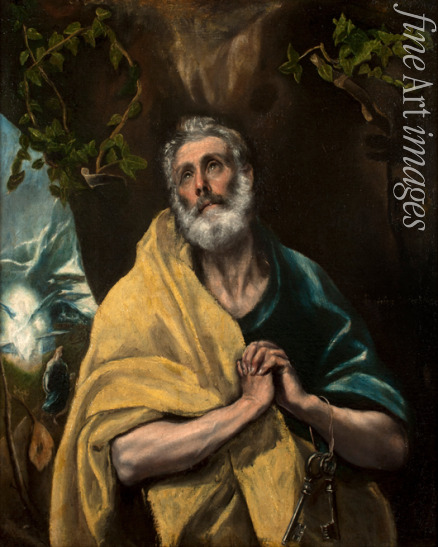 El Greco Dominico - Saint Peter in Tears