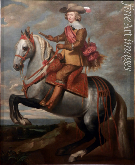 Crayer Caspar de - Equestrian portrait of Cardinal-Infante Ferdinand of Austria