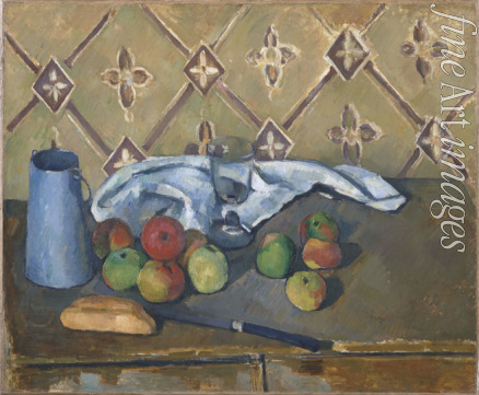 Cézanne Paul - Fruit, Serviette and Milk Jug