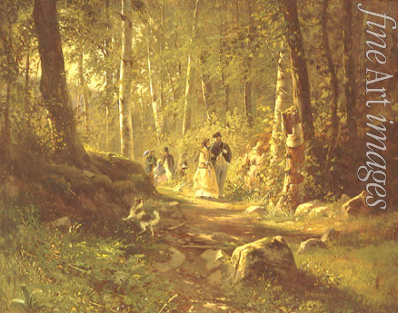 Shishkin Ivan Ivanovich - A walk in a forest