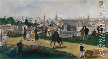 Manet Édouard - Blick auf die Pariser Weltausstellung 1867 (Vue de L'Exposition Universelle de 1867)