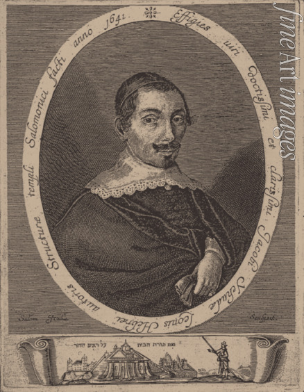 Italia Salom - Portrait of Jacob Judah Leon (1602-1675)