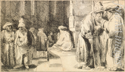 Rembrandt van Rhijn - Juden in der Synagoge