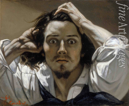 Courbet Gustave - Der Verzweifelte (Selbtbildnis)
