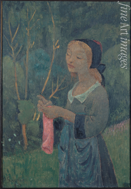 Sérusier Paul - Girl with a Pink Stocking