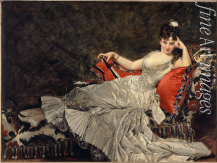 Carolus-Duran Charles Émile Auguste - Portrait of Mademoiselle de Lancey