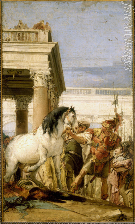 Tiepolo Giambattista - Alexander taming Bucephalus