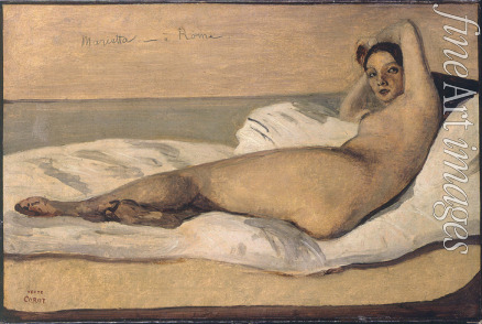 Corot Jean-Baptiste Camille - Marietta (The Roman Odalisque)