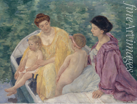 Cassatt Mary - Le Bain (Two mothers and their children in a boat)