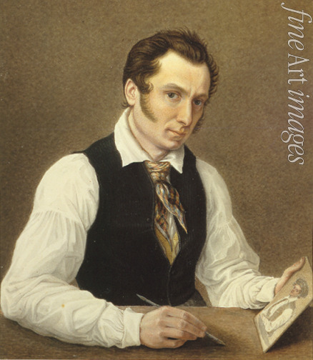 Bestuzhev Nikolai Alexandrovich - Self-portrait in the Peter prison