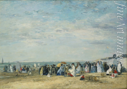 Boudin Eugène-Louis - The Beach at Trouville
