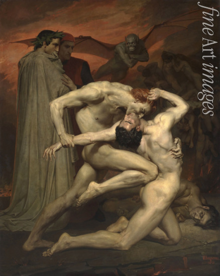 Bouguereau William-Adolphe - Dante and Virgil in Hell