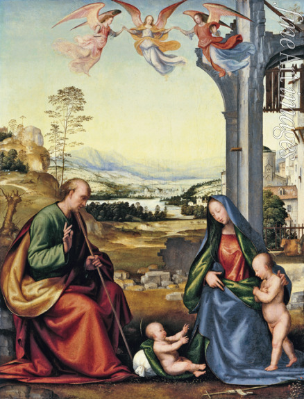 Frà Bartolomeo (Baccio della Porta) - The Holy Family with John the Baptist