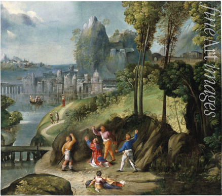 Dossi Dosso - The Stoning of Saint Stephen