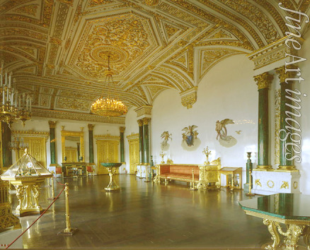 Briullov Alexander Pavlovich - The Malachite Hall of the Winter Palace in Saint Petersburg
