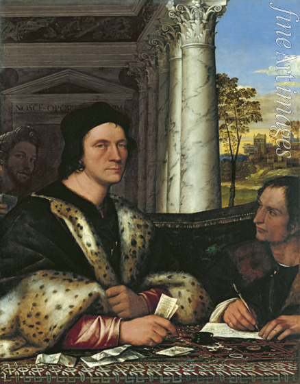 Piombo Sebastiano del - Porträt von Ferry Carondelet (1473-1528), mit seinem Sekretär