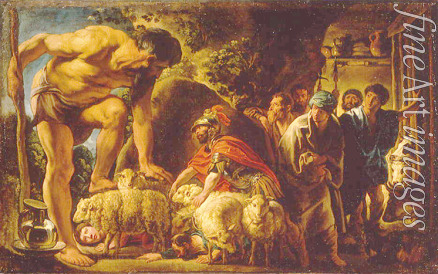 Jordaens Jacob - Odysseus in the cave of Polyphemus