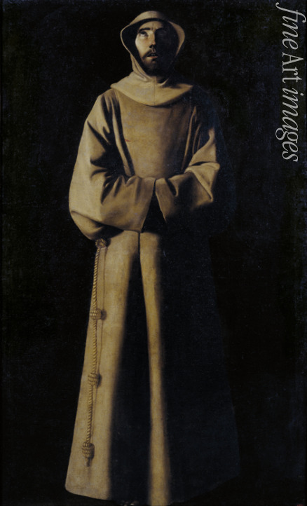 Zurbarán Francisco de - Saint Francis of Assisi after the Vision of Pope Nicholas V