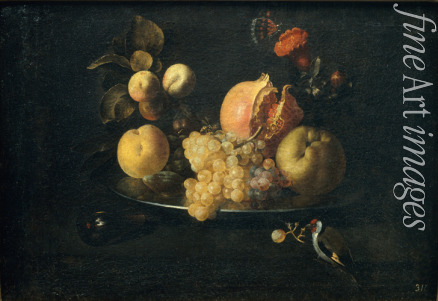 Zurbarán Juan de - Still Life with Fruit and Goldfinch