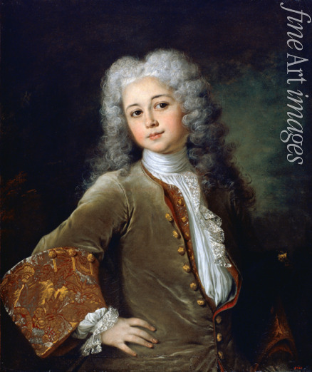 Largillière Nicolas de - Porträt eines jungen Mannes mit Perücke