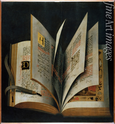 Unbekannter Künstler - Aufgeschlagenes liturgisches Buch