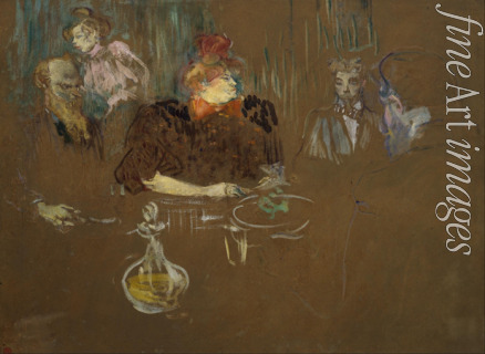Toulouse-Lautrec Henri de - Am Tisch bei Monsieur und Madame Natanson