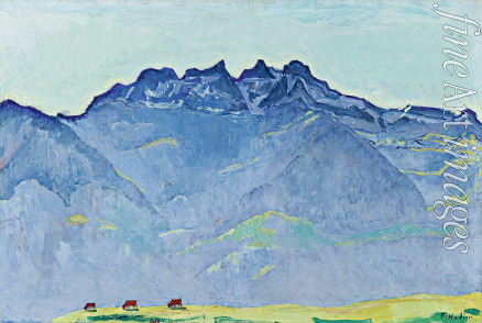 Hodler Ferdinand - View of the Dents-du-Midi from Champéry