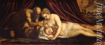 Tintoretto Jacopo - Venus, Vulcan and Cupid