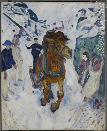 Munch Edvard - Galloping Horse
