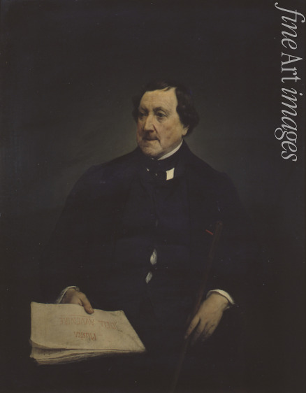 Hayez Francesco - Porträt von Komponist Gioachino Antonio Rossini (1792-1868)