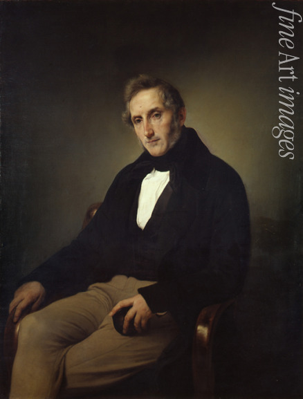 Hayez Francesco - Porträt von Dichter Alessandro Manzoni (1785-1873)